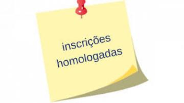 Inscrições homologadas